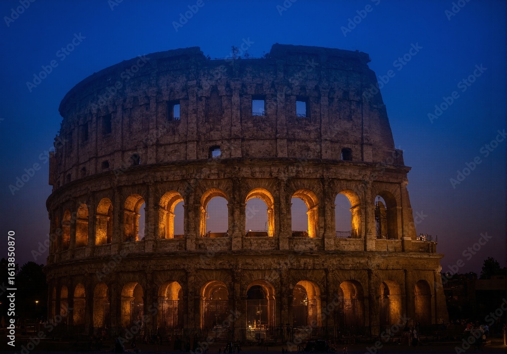 Fototapeta premium Colosseum at sunset