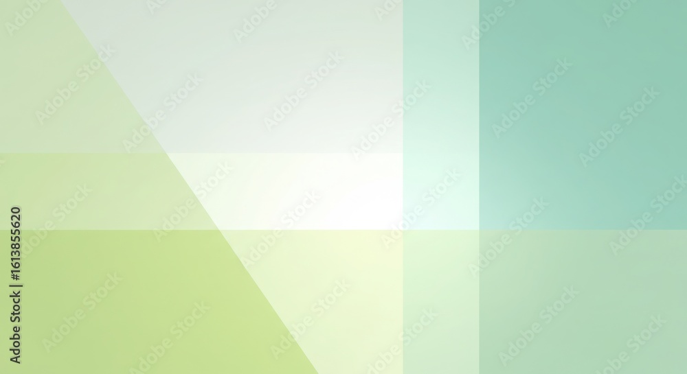 Fototapeta premium Soft Green and Teal Geometric Background abstract pattern
