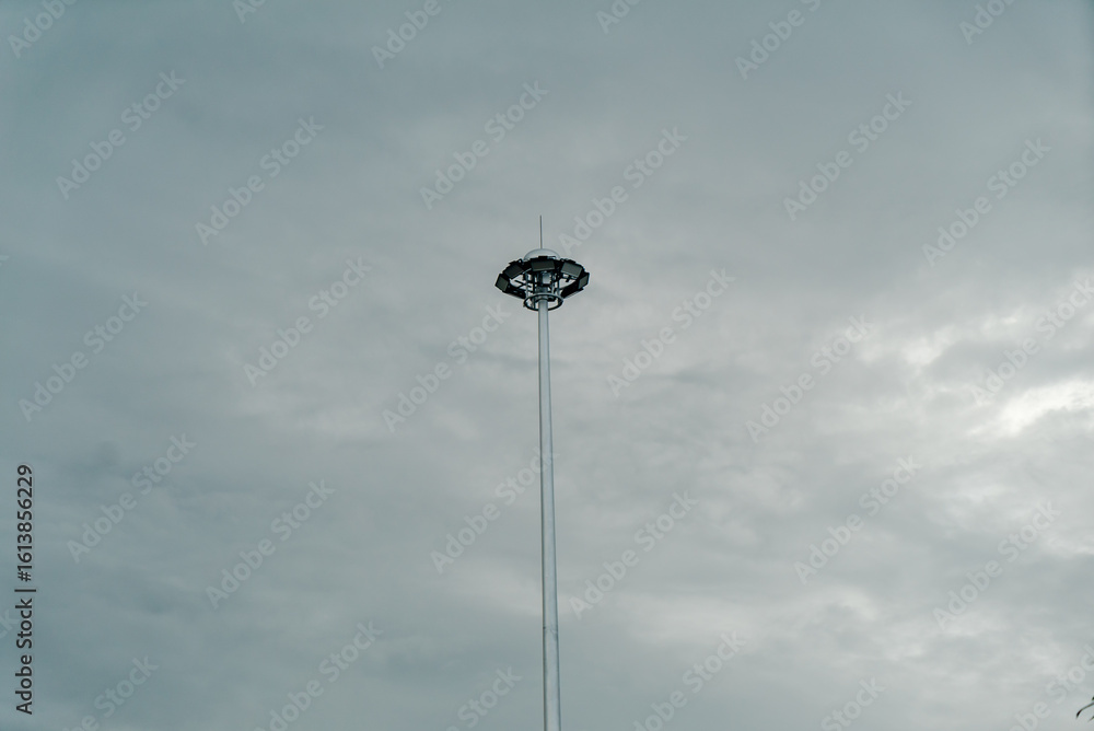 Unique Street Light Under Cloudy Sky Unique Street Light Under Cloudy Sky