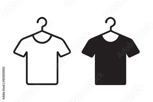 White and black t shirts on hangers tshirts clothing