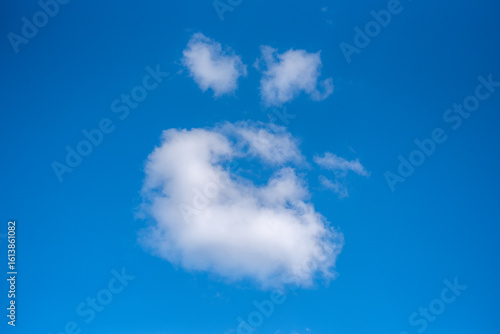 Photos Lustige Smiley Wolkenformation, fly and Smile