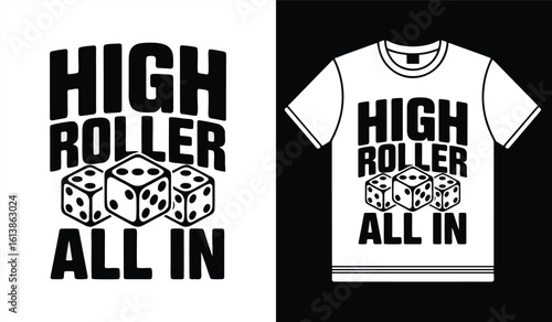 Rolling Dice Graphics, Fun and Engaging Designs For T-Shirt Desing
