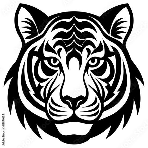 tiger head vector