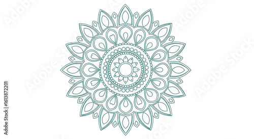 Isolated mandala design