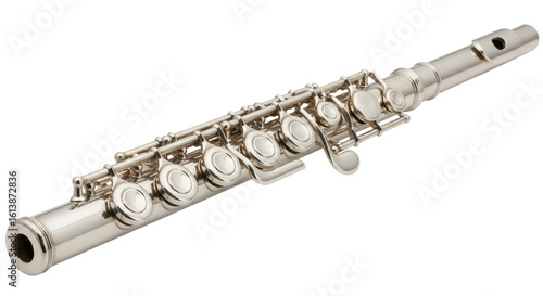 Canvas Print Isolated Piccolo Flute