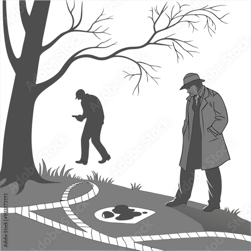 Murder Mystery vectors art