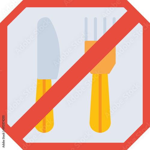 Canvas Print Fasting icon