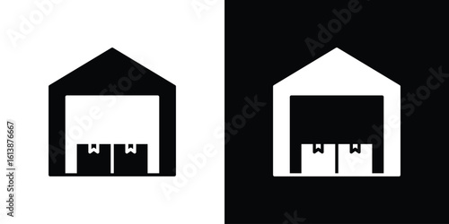 Warehouse icon. graphic design vector symbols pack