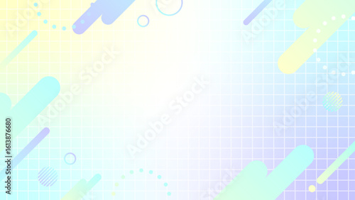 ネオンカラーのグラデーション　ポップ な背景 16:9	