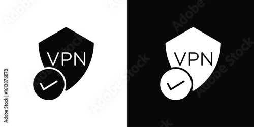 Virtual private network icon. graphic design vector symbols pack