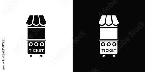 Ticket window icon. graphic design vector symbols pack