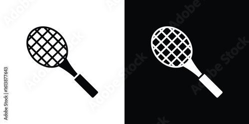 Tennis racket icon. graphic design vector symbols pack