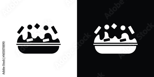 Risotto icon. graphic design vector symbols pack
