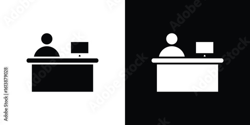 Reception icon. graphic design vector symbols pack