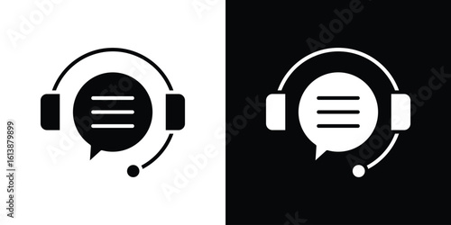 Online support icon. graphic design vector symbols pack
