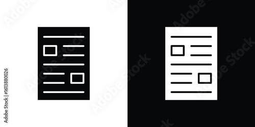 News feed icon. graphic design vector symbols pack