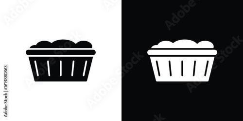 laundry hamper icon. graphic design vector symbols pack