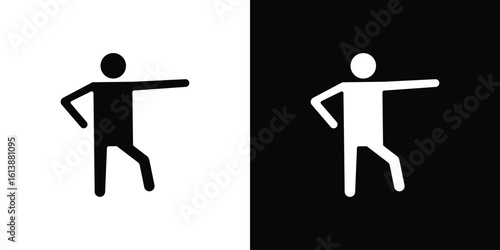 Karate fighter icon. graphic design vector symbols pack