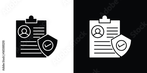 Insurance policy icon. graphic design vector symbols pack