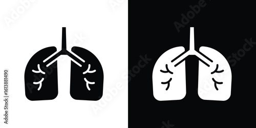 Human lungs icon. graphic design vector symbols pack