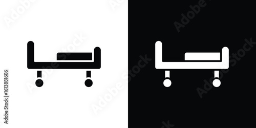 Hospital bed icon. graphic design vector symbols pack
