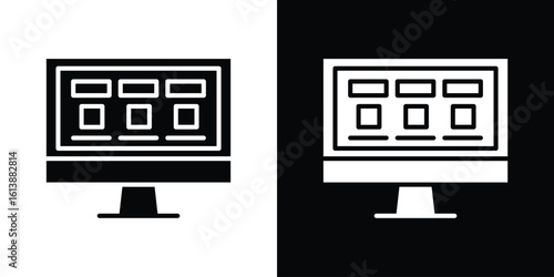 Front end icon. graphic design vector symbols pack