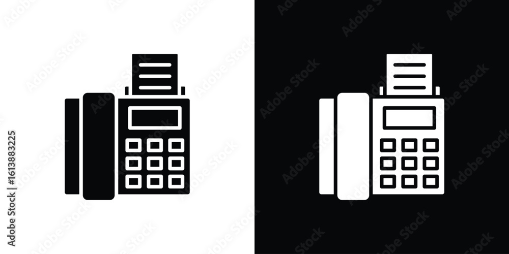 Obraz premium Fax machine icon. graphic design vector symbols pack