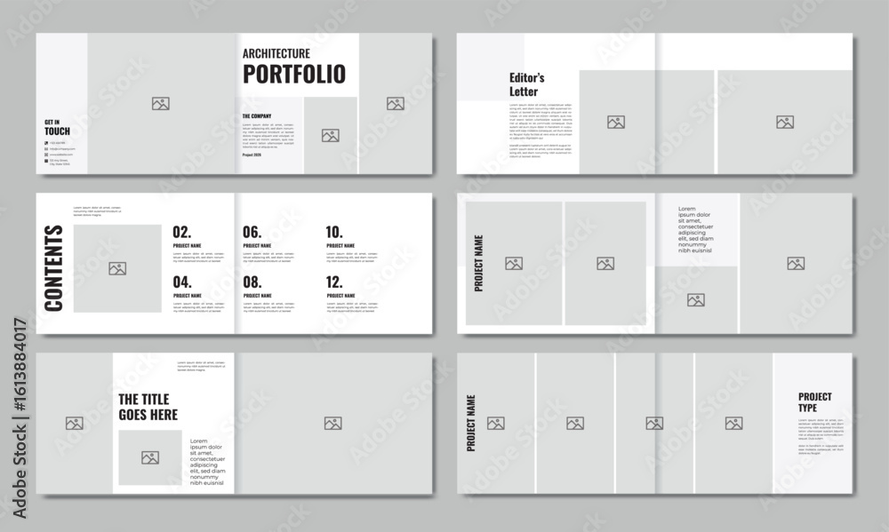 Clean Architecture Portfolio Template | Modern Landscape Brochure Clean Architecture Portfolio Template | Modern Landscape Brochure