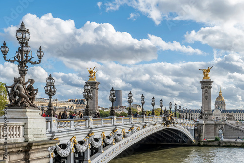 Photography The famous Alexandre III bridge over the Seine, Paris, France