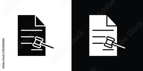 Corporative law icon. graphic design vector symbols pack