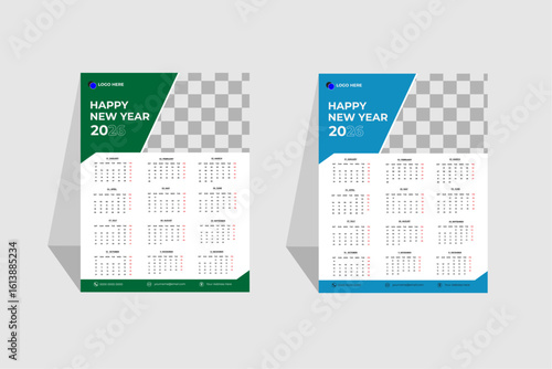 This is the new calendar for 2026.. Here are the 12 months and all the dates given.
