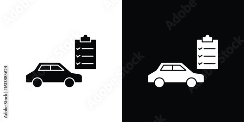 Car repair check list icon. graphic design vector symbols pack