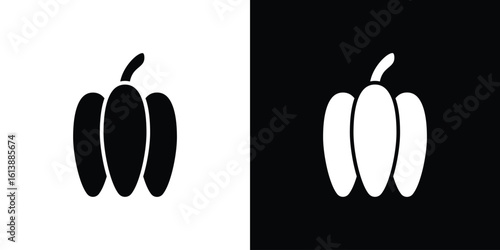 Capsicum icon. graphic design vector symbols pack