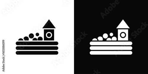 Ball pit icon. graphic design vector symbols pack