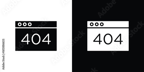 404 Error icon. graphic design vector symbols pack