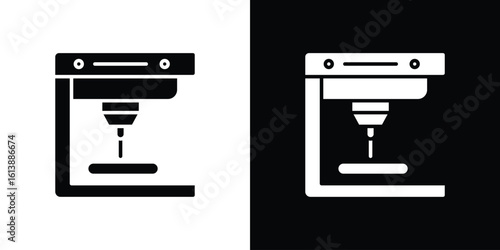 3D printer icon. graphic design vector symbols pack
