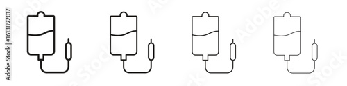 Perfusion icon vector illustration, line design icon. Editable strokes.