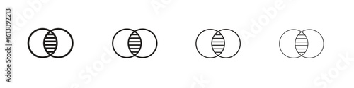 Opacity icon vector illustration, line design icon. Editable strokes.