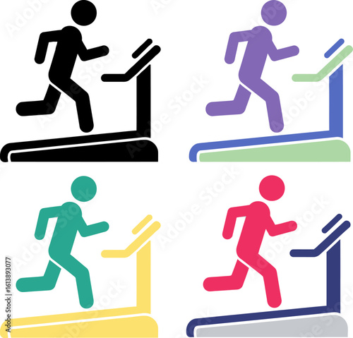 Treadmill exercise cardio fitness running workout gym sport