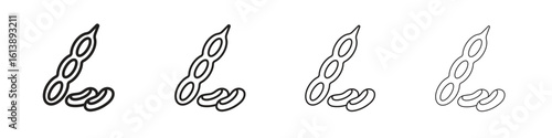 Legume icon vector illustration, line design icon. Editable strokes.