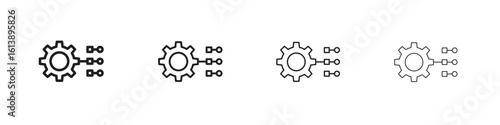 Factor icon vector illustration, line design icon. Editable strokes.