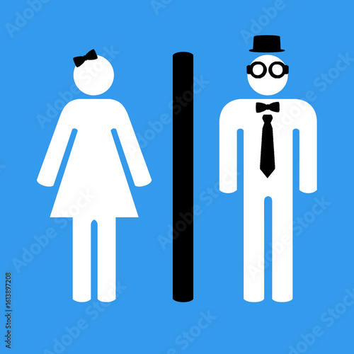 Symbol of a public toilet
