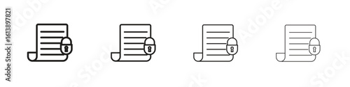 Code of conduct icon vector illustration, line design icon. Editable strokes.