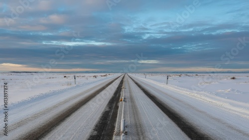 Empty Road Extending to Horizon Collection - Journey and Adventure Concepts