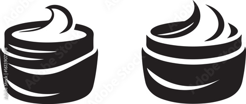 set of cosmetic products logo vector