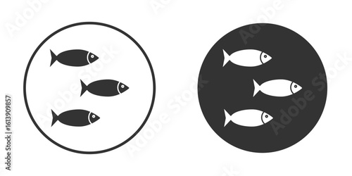Shoal icon. sign designs. solid pictogram