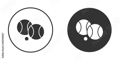 Petanque icon. sign designs. solid pictogram