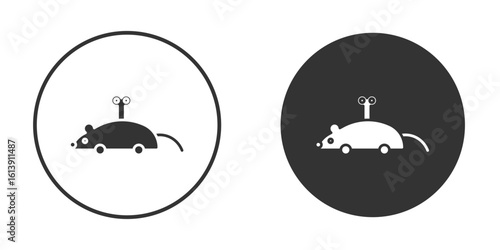 Mouse toy icon. sign designs. solid pictogram
