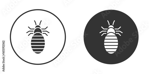 Louse icon. sign designs. solid pictogram