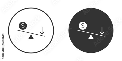 Leverage icon. sign designs. solid pictogram